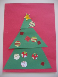 Christmas Tree Kids Craft 