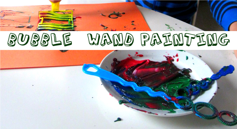 bubble wand painting