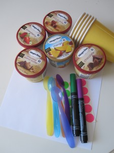 ice cream taste test activity for kids