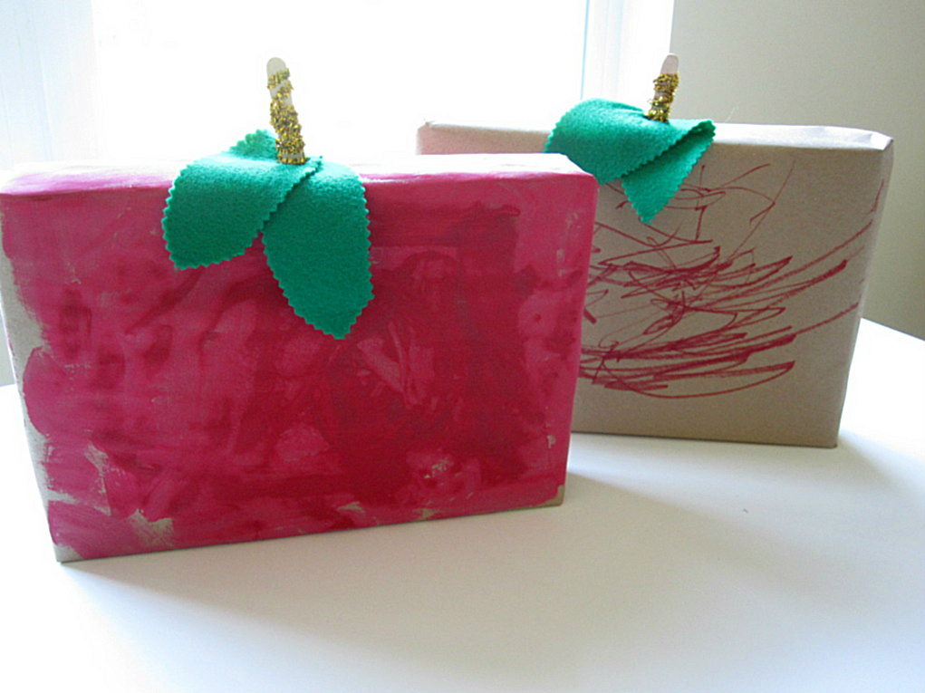 cereal box apple craft