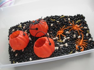 Toddler Halloween Sensory Bin
