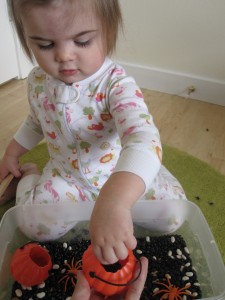 Toddler Halloween Sensory Tub