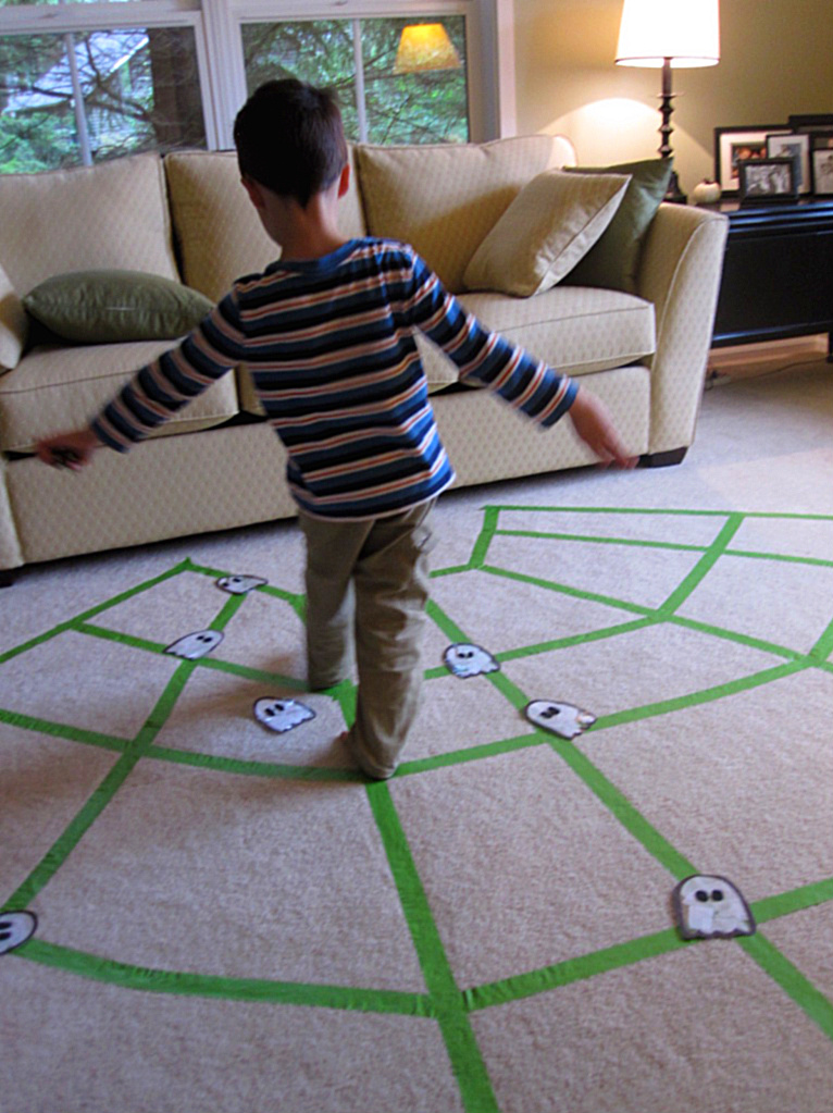 spider web walking