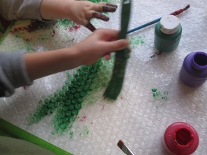 Bubble Wrap Christmas Tree