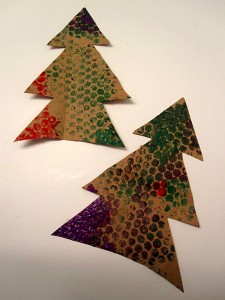 bubble wrap christmas tree