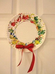 cork painted wreath
