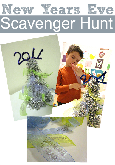 New Year's Eve Scavenger Hunt by No Time for Flash Cards