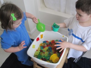 Rainbow Sensory Tub Rainbow Sensory Tub