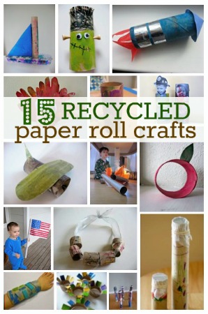 Craft Ideas  Toilet Paper Rolls on 15 Recycled Paper Roll Crafts For Earth Day   No Time For Flash Cards