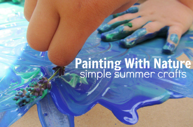 http://www.notimeforflashcards.com/2012/07/painting-with-nature-simple-summer-crafts.html