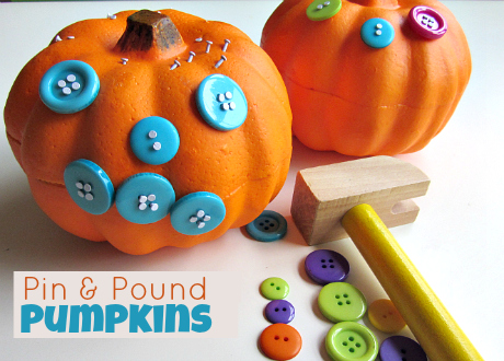 Pin and pound pumpkins