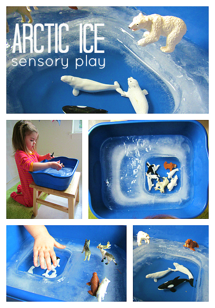 arctic ice sensory play