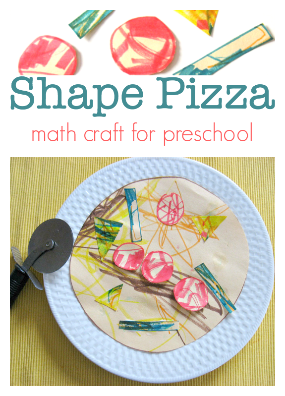 shape pizza craft math craft