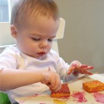 sponge painting for babies and toddlers