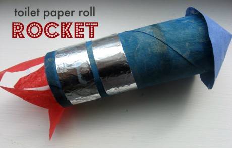 toilet paper roll rocket craft