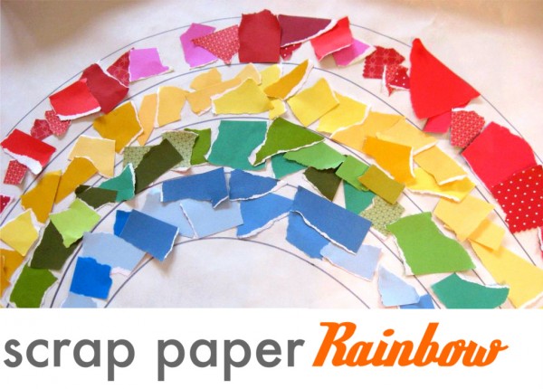 scrap paper rainbow