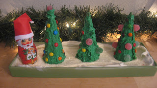 Ice cream cone Christmas trees