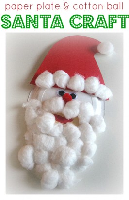 paper plate santa craft