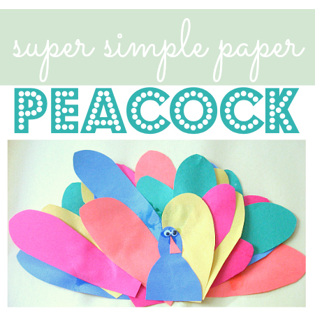easy peacock craft for kids