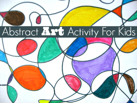 abstract art activity for kids