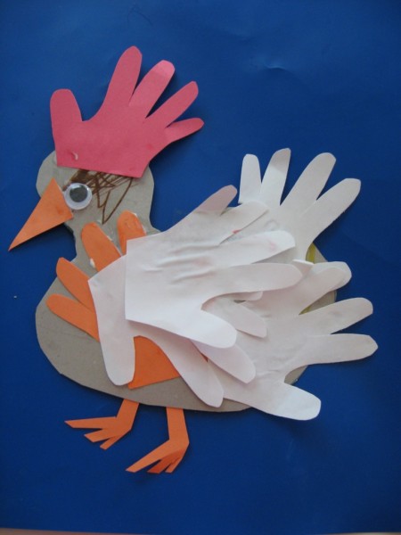 Hands On Chicken Craft - No Time For Flash Cards