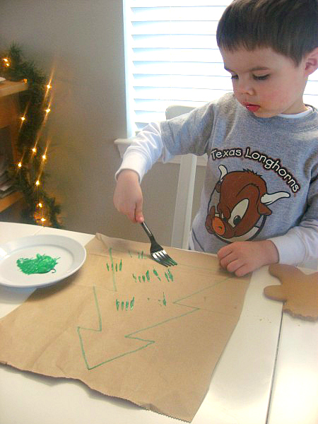 Christmas tree craft for kids