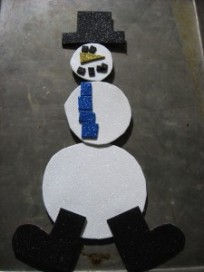 make a magnetic snowman