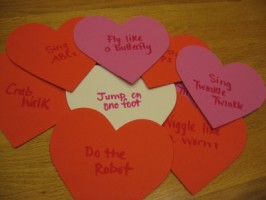 Preschool Movement Activity Valentine's Day