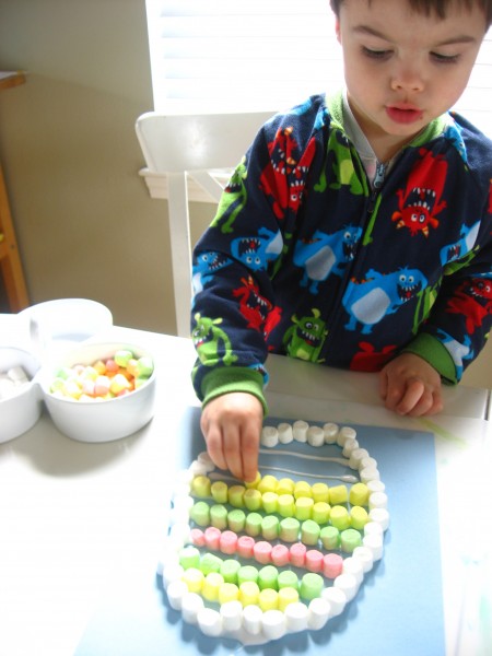 Marshmallow Easter Egg craft
