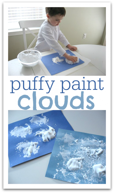 Puffy Paint Clouds