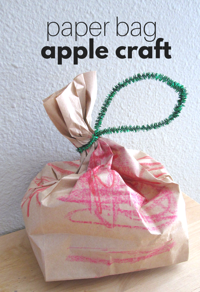 Paper bag apples