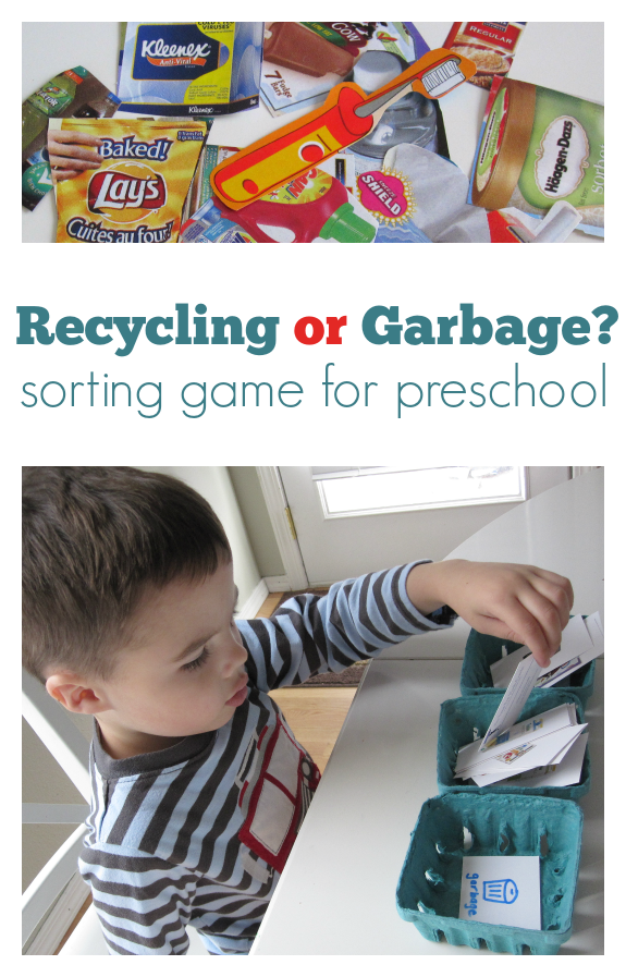 recycling sorting game for kids