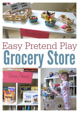 pretend play grocery store