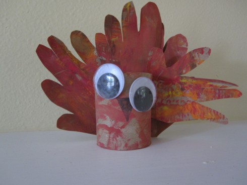 Handprint Turkey Thanksgiving Kid Craft