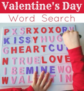 valentine's day word search