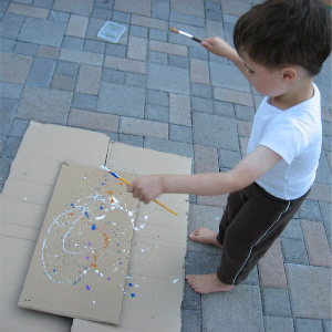 outside art projects for kids 