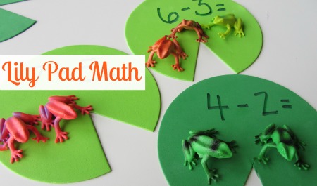 Lily Pad Math - Subtraction Activity - No Time For Flash Cards