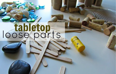 Tabletop Loose Parts - Creative Activity For Kids - No Time For Flash Cards