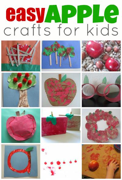 apple crafts for kids 