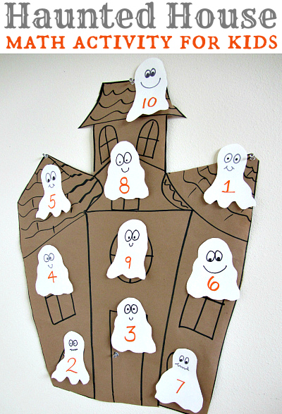 haunted house math activity for kids