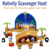 Find and Fill Nativity Scavenger Hunt For Preschoolers