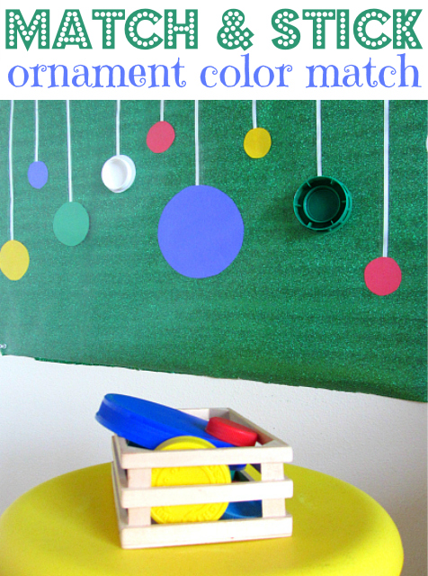 Ornament Color Match Activity For Toddlers 