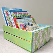 How to make a book crate for kids