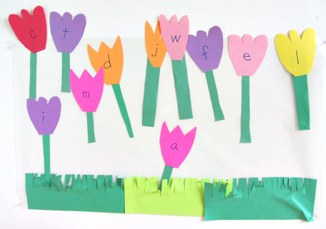 flower letters for toddlers