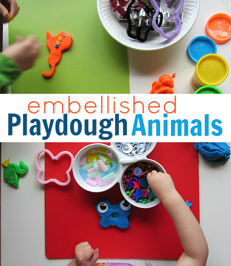 playdough animals easy kid activity