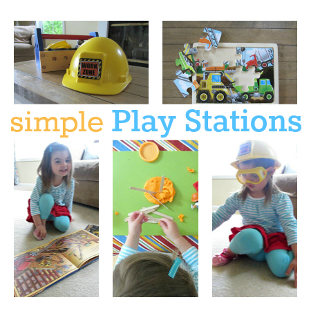 simple play stations for busy days