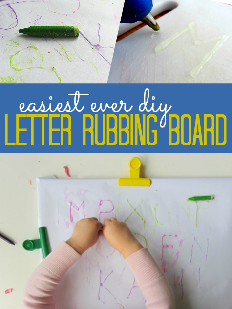 how to make a letter rubbing board