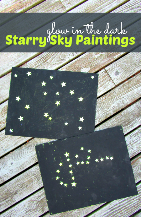 glow in the dark starry sky paintings