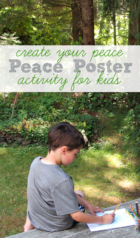peace poster activity for kids