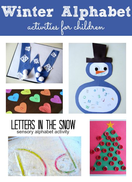 winter alphabet activities for kids